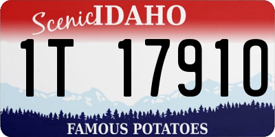 ID license plate 1T1791O