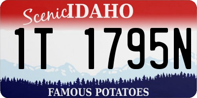 ID license plate 1T1795N