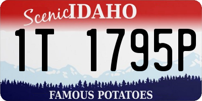 ID license plate 1T1795P
