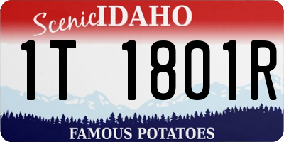 ID license plate 1T1801R