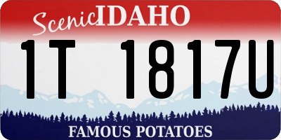 ID license plate 1T1817U