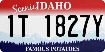 ID license plate 1T1827Y