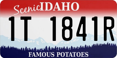 ID license plate 1T1841R