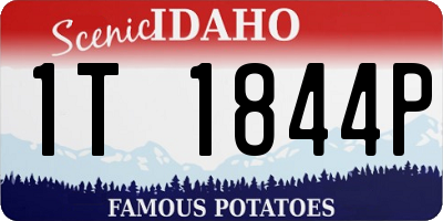 ID license plate 1T1844P