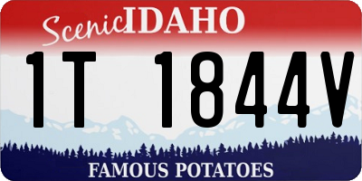 ID license plate 1T1844V