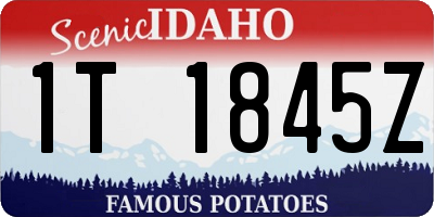 ID license plate 1T1845Z