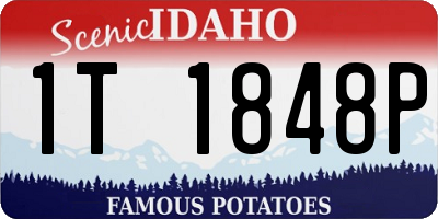 ID license plate 1T1848P