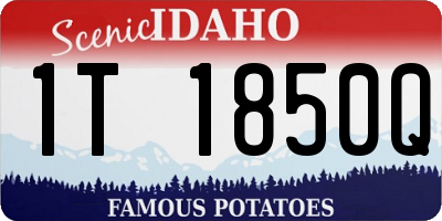 ID license plate 1T1850Q
