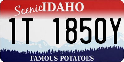 ID license plate 1T1850Y