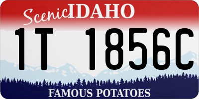 ID license plate 1T1856C