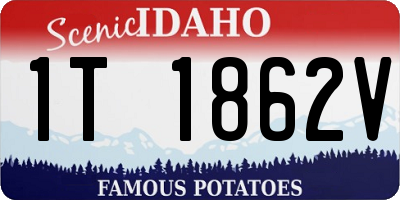 ID license plate 1T1862V