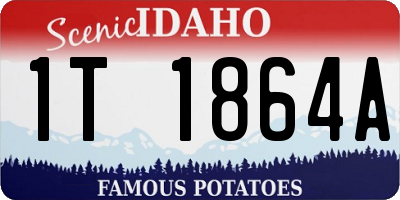 ID license plate 1T1864A