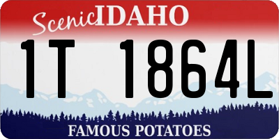 ID license plate 1T1864L