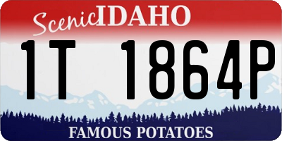 ID license plate 1T1864P