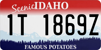ID license plate 1T1869Z