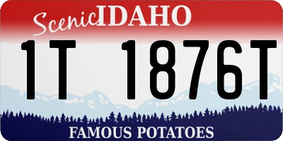 ID license plate 1T1876T