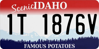 ID license plate 1T1876V