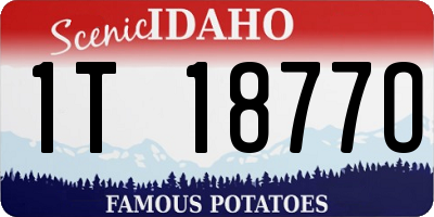 ID license plate 1T1877O