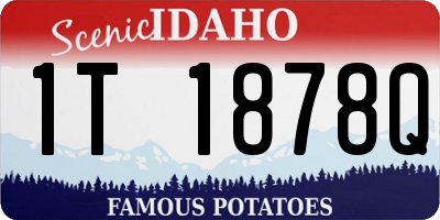 ID license plate 1T1878Q