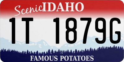 ID license plate 1T1879G