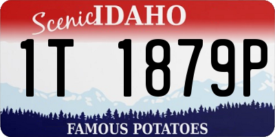 ID license plate 1T1879P
