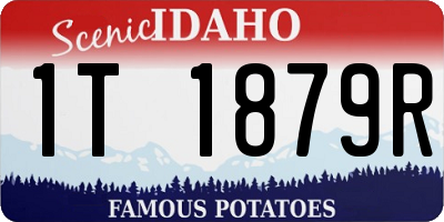 ID license plate 1T1879R