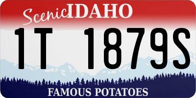 ID license plate 1T1879S
