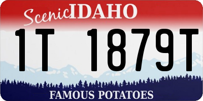 ID license plate 1T1879T