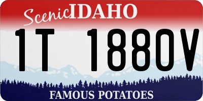 ID license plate 1T1880V
