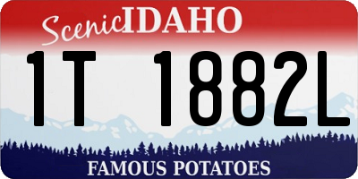 ID license plate 1T1882L