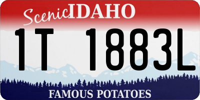 ID license plate 1T1883L