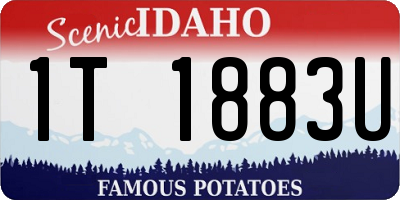 ID license plate 1T1883U