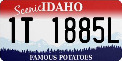 ID license plate 1T1885L