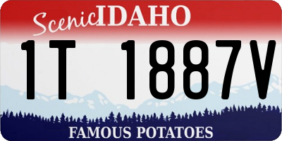 ID license plate 1T1887V