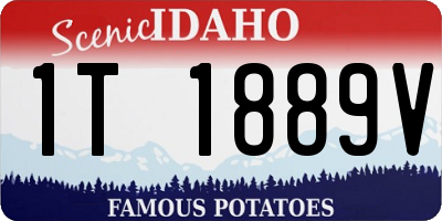 ID license plate 1T1889V