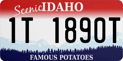 ID license plate 1T1890T