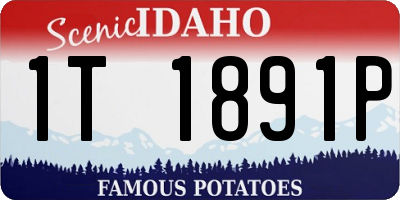 ID license plate 1T1891P