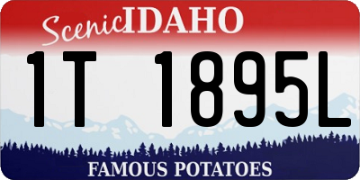 ID license plate 1T1895L
