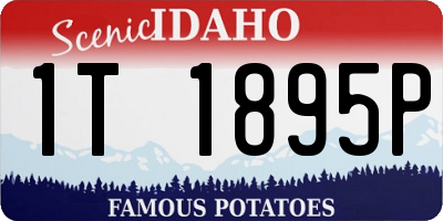 ID license plate 1T1895P
