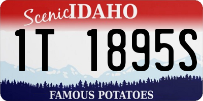 ID license plate 1T1895S