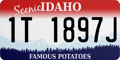 ID license plate 1T1897J