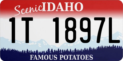 ID license plate 1T1897L
