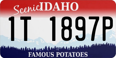 ID license plate 1T1897P