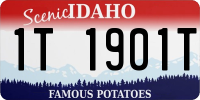 ID license plate 1T1901T