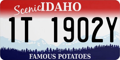 ID license plate 1T1902Y