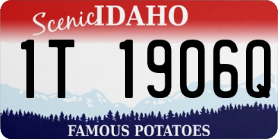 ID license plate 1T1906Q