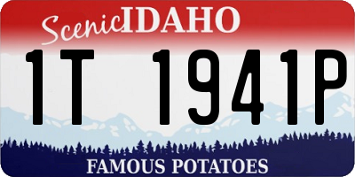 ID license plate 1T1941P