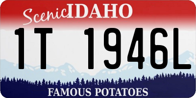 ID license plate 1T1946L