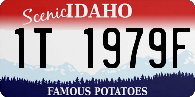 ID license plate 1T1979F