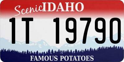 ID license plate 1T1979O
